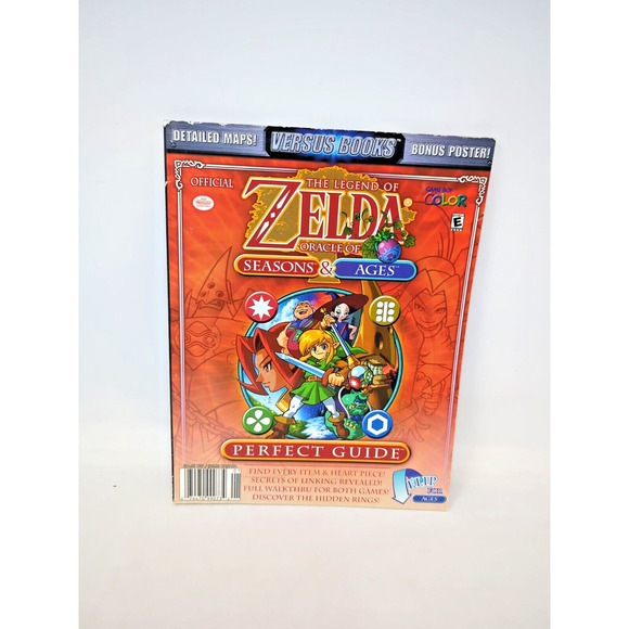 Legend of Zelda: Oracle of Seasons & Ages Versus Books Perfect Guide w/Poster